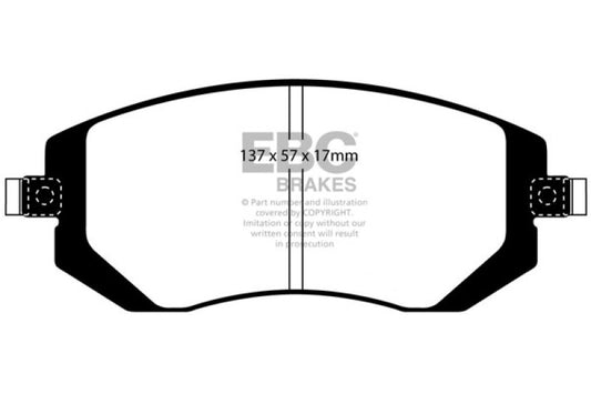 EBC 04-06 Saab 9-2X 2.0 Turbo Redstuff Front Brake Pads - Burkken Auto Parts