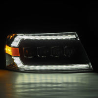 AlphaRex 04-08 Ford F-150 (No 2004 Heritage) NOVA-Series LED Proj HL Alpha-Blk w/Actv Lgt / Seq. Sig - Burkken Auto Parts