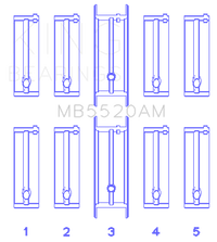 King Engine Bearings Opel C20Xe/X18Xe/X22Xe (Size +0.75mm) Main Bearing Set - Burkken Auto Parts