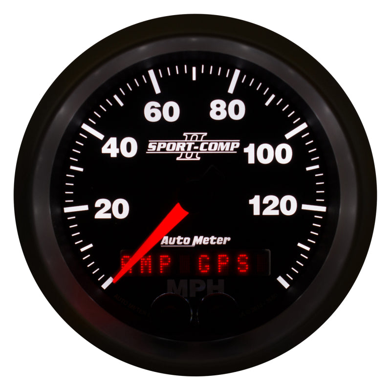 Autometer Sport-Comp II 3-3/8in 0-140MPH In-Dash Electronic GPS Programmable Speedometer - Burkken Auto Parts