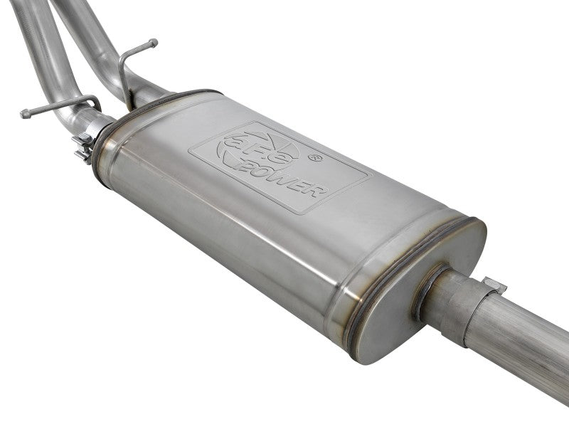 aFe Vulcan Series 3-2.5in 304SS Exh Cat-Back w/ Pol Tips 2019 GM Silverado/Sierra 1500 L4-2.7L (t) - Burkken Auto Parts