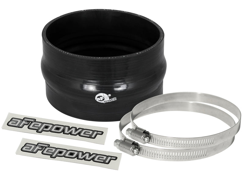 aFe Magnum FORCE 4.75in ID 3in L Straight Reducing Bellow Coupler - Black - Burkken Auto Parts
