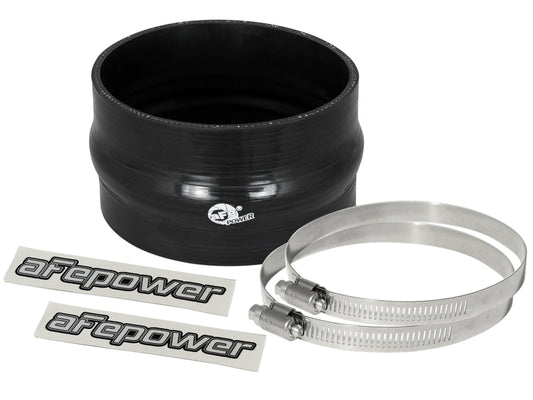 aFe Magnum FORCE 4.75in ID 3in L Straight Reducing Bellow Coupler - Black - Burkken Auto Parts