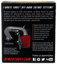 AEM Brute Force Dryflow Air Filter - Conical 6in Base OD / 5.125in Top OD / 5.25in Height - Burkken Auto Parts