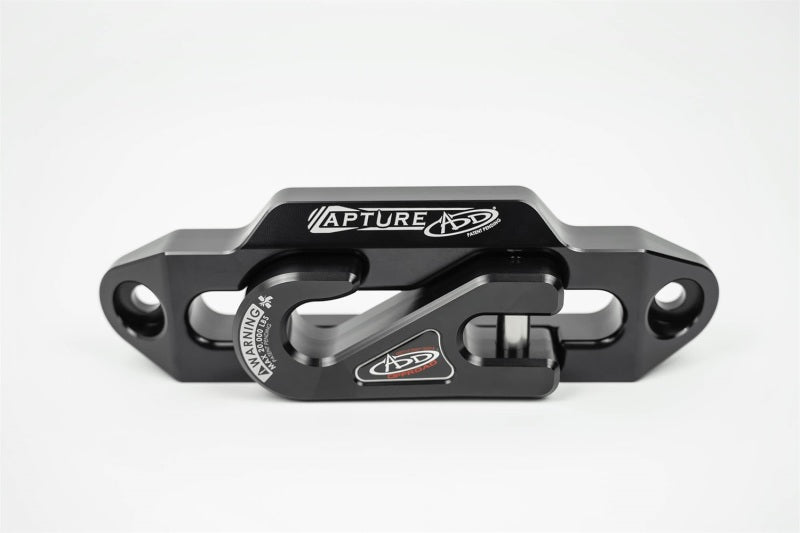 Addictive Desert Designs 1-5/16in Winch Fairlead Plate w/ Recessed Round End Hook - Black - Burkken Auto Parts