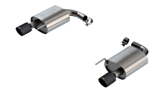 Borla 2024-2025 Ford Mustang Eco Boost 2.3L S-Type Axle Back Exhaust w/ Carbon Fiber Tips - Burkken Auto Parts