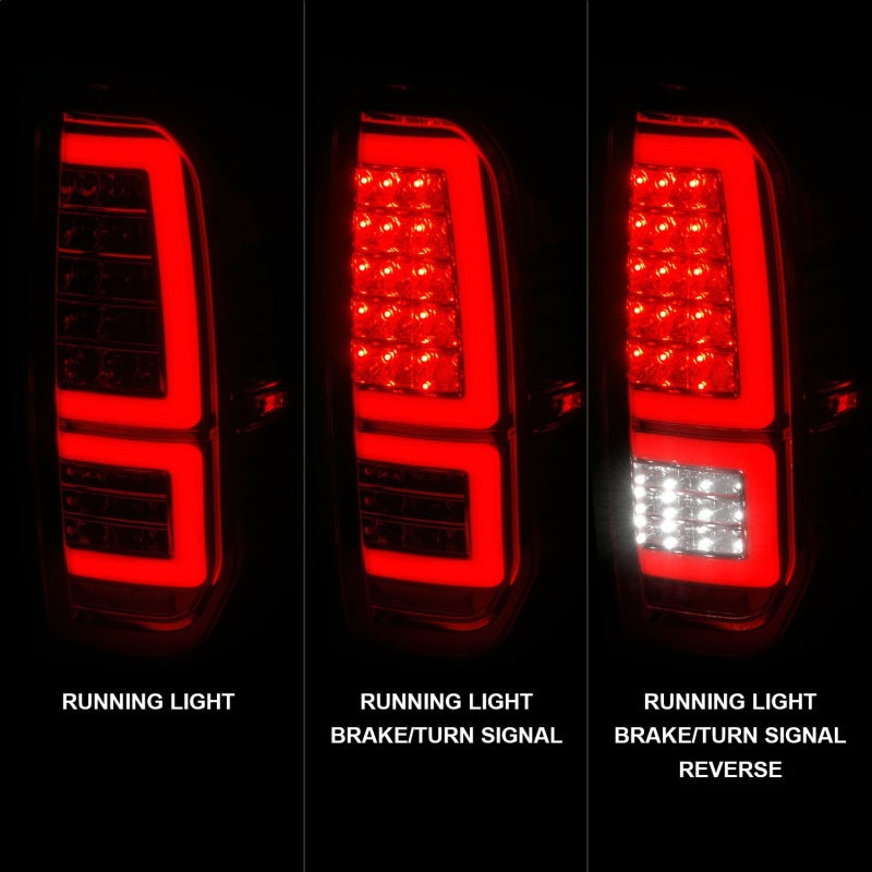 ANZO 2014-2021 Toyota Tundra LED Taillights Chrome Housing/Clear Lens - Burkken Auto Parts