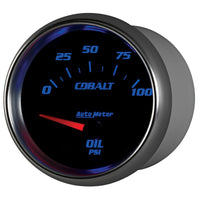 Autometer Cobalt 66.7mm 0-100 PSI Oil Pressure Gauge - Burkken Auto Parts