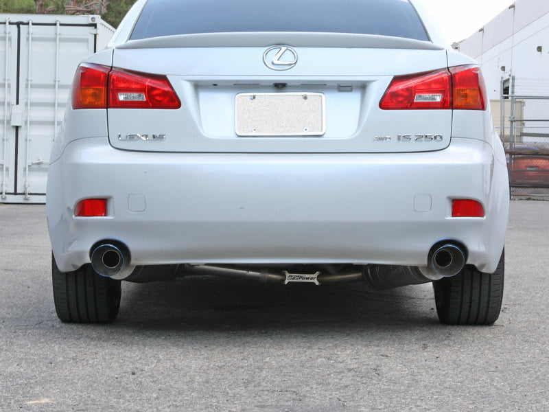 aFe POWER Takeda 06-13 Lexus IS250/IS350 SS Axle-Back Exhaust w/ Blue Flame Tips - Burkken Auto Parts