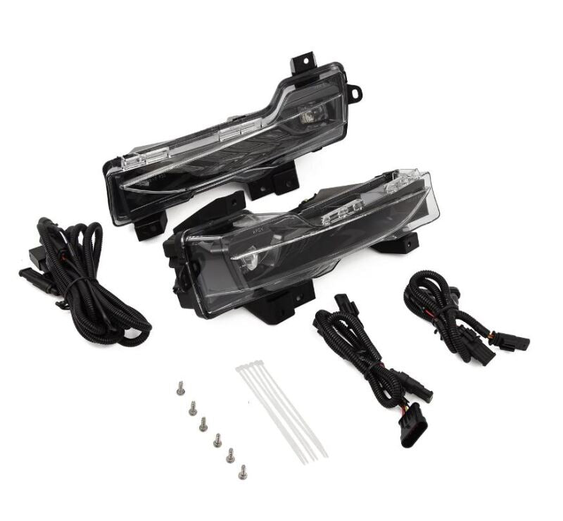 AlphaRex 17-23 Tesla Model 3/20-24 Model Y Double Tap Dual Color LED Projector Fog Lights - Burkken Auto Parts