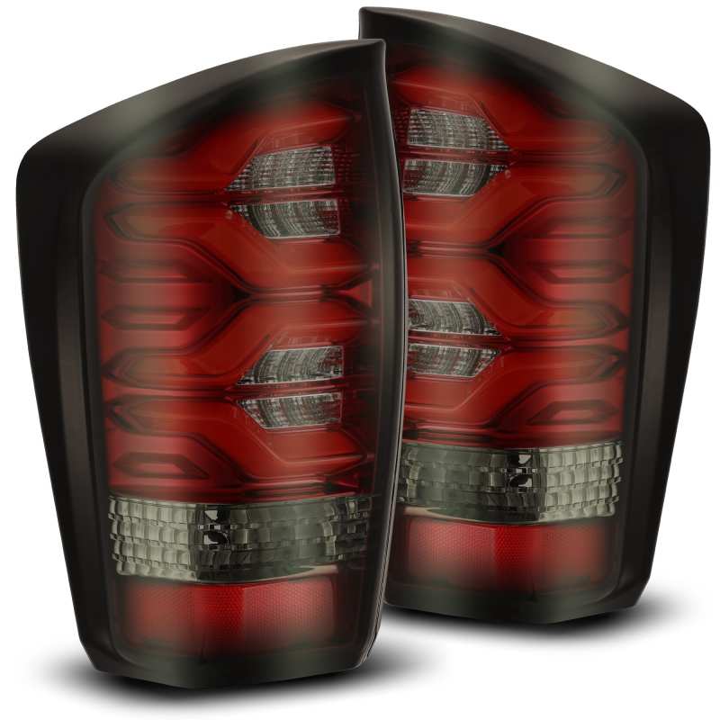 AlphaRex 16-20 Toyota Tacoma PRO-Series LED Tail Lights Red Smoke - Burkken Auto Parts