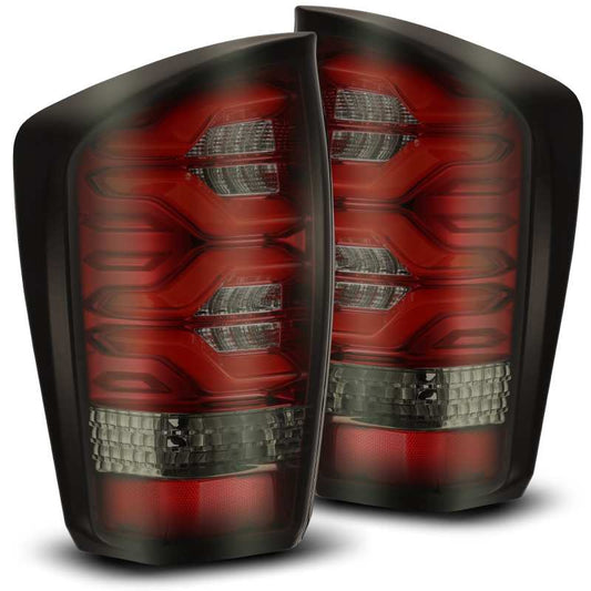 AlphaRex 16-20 Toyota Tacoma PRO-Series LED Tail Lights Red Smoke - Burkken Auto Parts