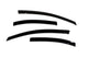 AVS 06-11 Honda Civic Ventvisor Outside Mount Window Deflectors 4pc - Smoke - Burkken Auto Parts