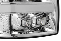 AlphaRex 07-13 Chevy 1500HD NOVA LED Proj Headlights Plank Style Chrm w/Activ Light/Seq Signal - Burkken Auto Parts