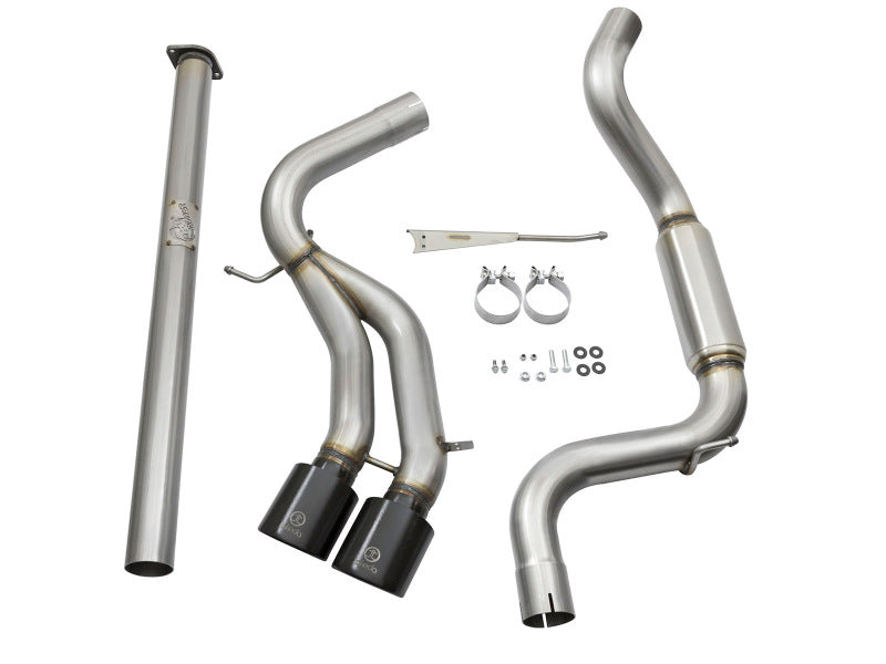 aFe Takeda 3in SS Exhaust Cat-Back 13-16 Ford Focus ST 2.0L Black Tips - Burkken Auto Parts