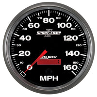 Autometer Sport-Comp II 5 inch 0-160MPH Electronic Programmable Speedometer - Burkken Auto Parts