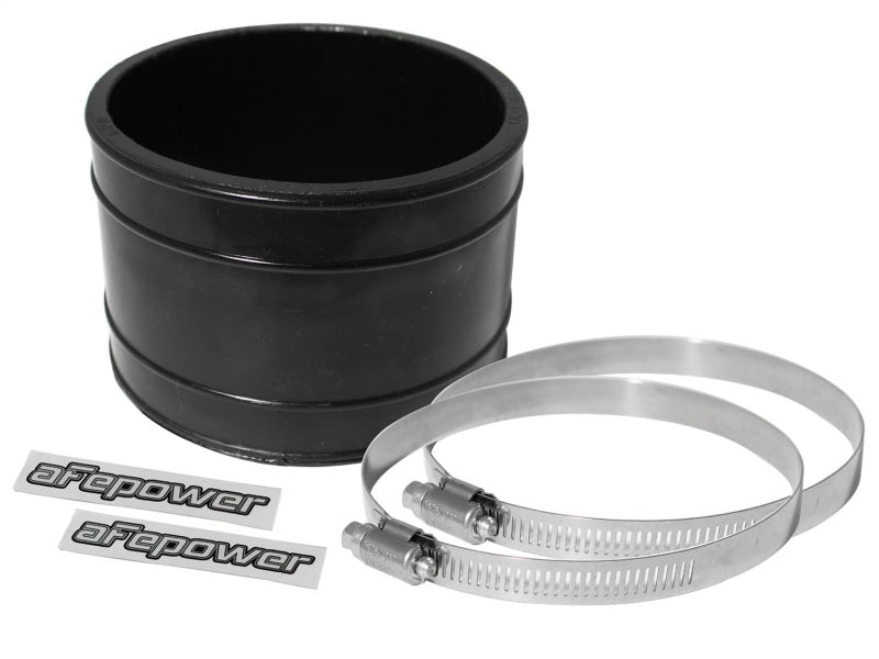 aFe Magnum FORCE Cold Air Intake System Spare Parts Kit (4in ID x 3in L) Straight Coupler - Black - Burkken Auto Parts