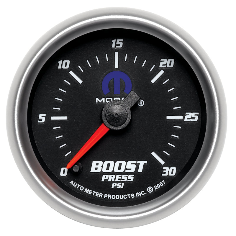 Autometer Mopar 52.4mm FSE 0-30 PSI Boost Gauge - Burkken Auto Parts