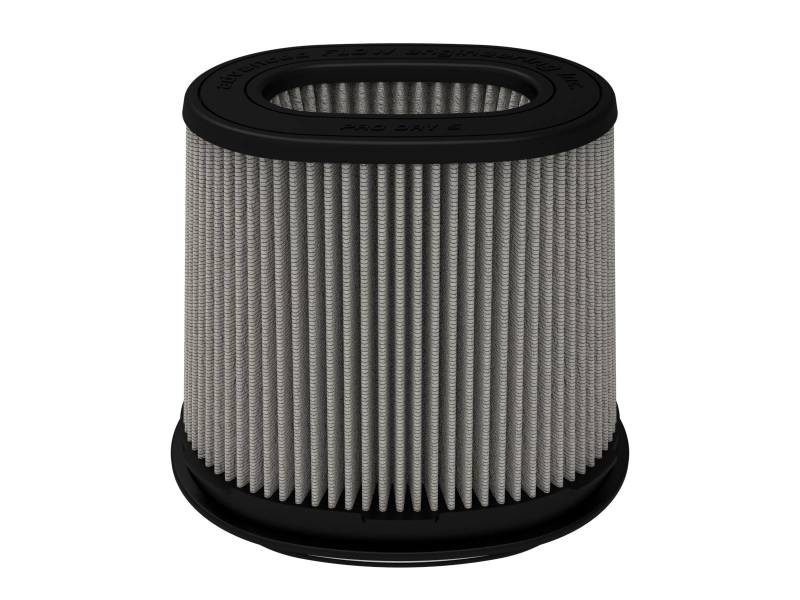 aFe MagnumFLOW Pro DRY S Air Filter (6-3/4 x 4-3/4)in F x (8-1/2 x 6-1/2)in B x (7-1/4 x 5)in T - Burkken Auto Parts