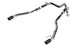 Borla 24-25 Ford Ranger Raptor 2.75in Tail Pipe Kit 4in Tip - Carbon Fiber Black Anodized