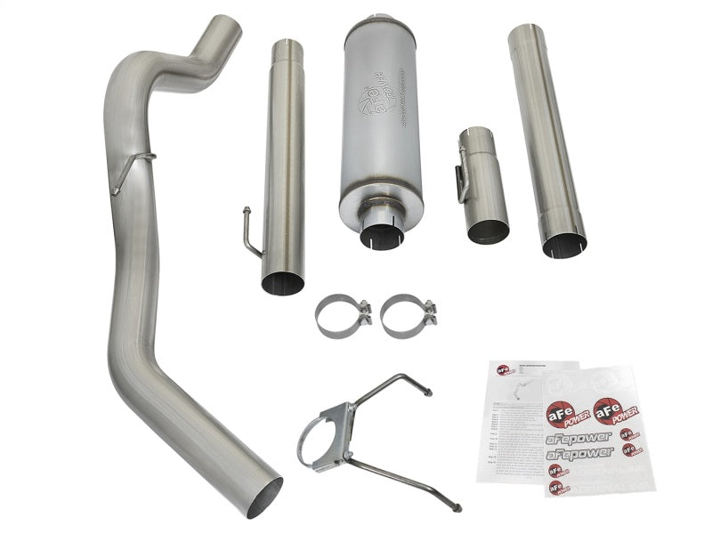 aFe LARGE Bore HD Exhausts Cat-Back SS-409 EXH CB Dodge Diesel Trucks 03-04 L6-5.9L (td) - Burkken Auto Parts