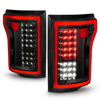 ANZO 2015-2016 Ford F-150 LED Taillights Black - Burkken Auto Parts