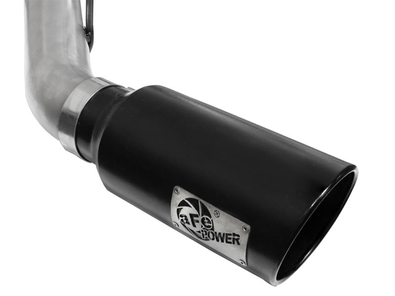 aFe Atlas Exhaust 4in DPF-Back Al Steel 11-14 Ford Diesel Trucks V8-6.7L (td) - Burkken Auto Parts