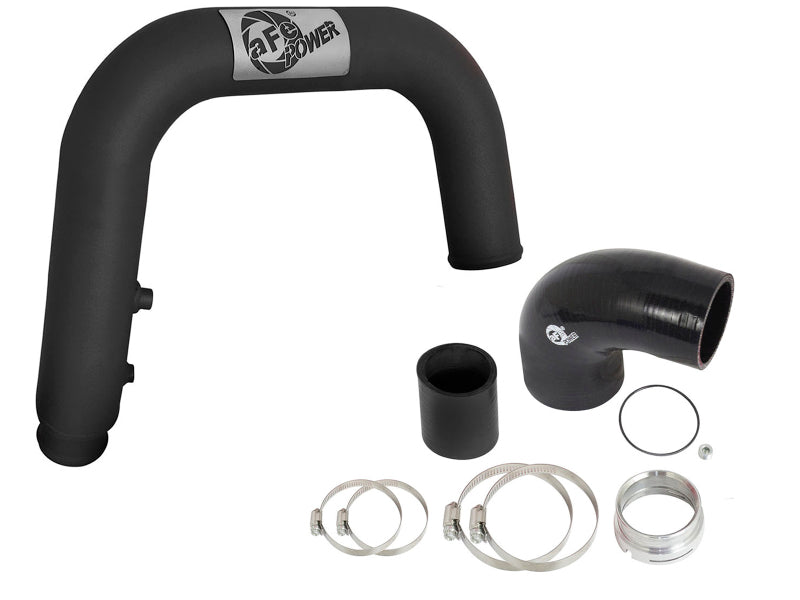 aFe BladeRunner 2.5in Black IC Tube Hot Side w/ Coupling & Clamp Kit 2016 GM Colorado/Canyon 2.8L - Burkken Auto Parts
