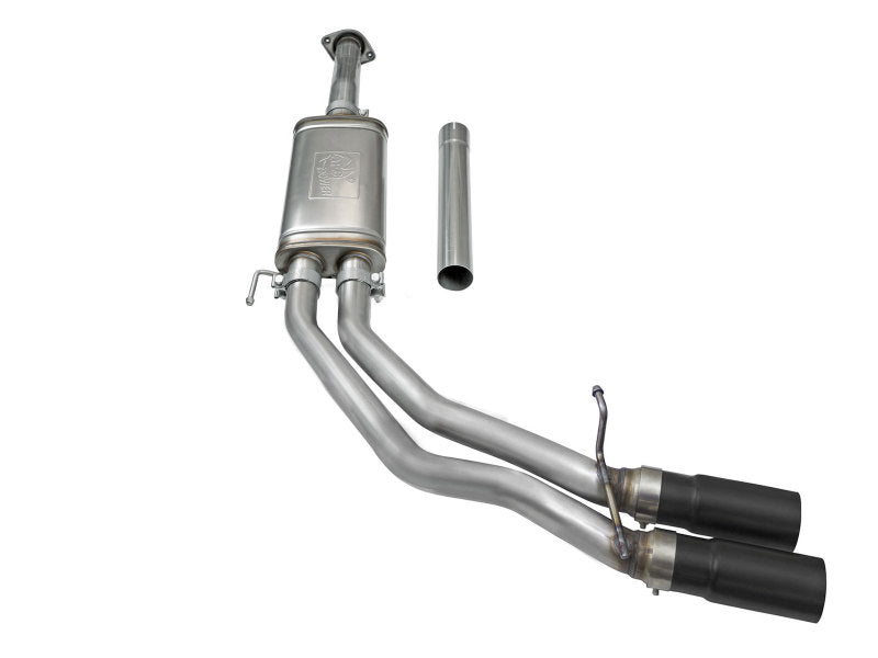 aFe Rebel Exhausts 3in SS Cat-Back 15-16 Ford F-150 EcoBoost V6 2.7/3.5L V8 5.0L w/ Black Tips - Burkken Auto Parts