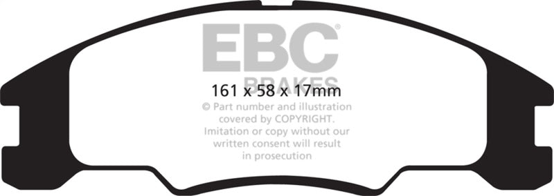 EBC 10-11 Ford Focus 1.6 Greenstuff Front Brake Pads - Burkken Auto Parts