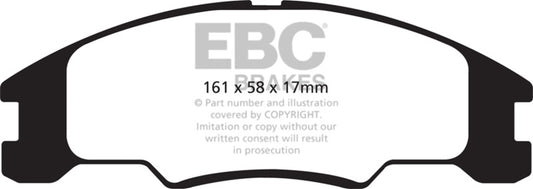 EBC 10-11 Ford Focus 1.6 Greenstuff Front Brake Pads - Burkken Auto Parts