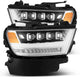 AlphaRex 19-20 Ram 1500HD NOVA LED Proj Headlights Plank Style Chrome w/Activ Light/Seq Signal/DRL - Burkken Auto Parts