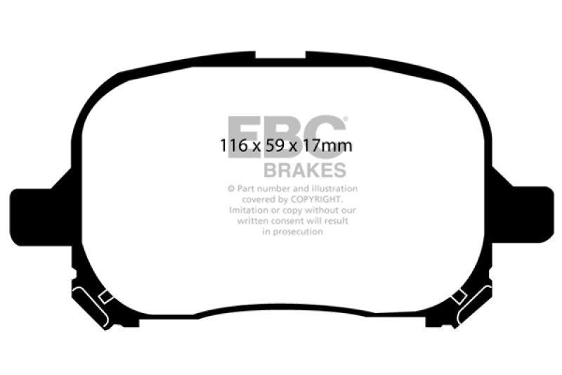 EBC 97-99 Lexus ES300 3.0 Greenstuff Front Brake Pads - Burkken Auto Parts