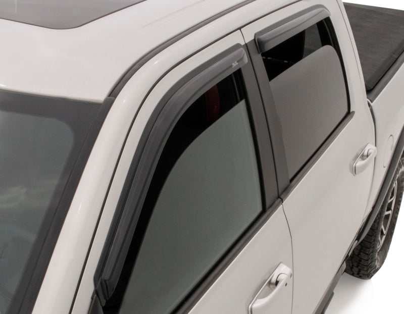 AVS 22-23 Toyota Tundra CrewMax Ventvisor Outside Mount Window Deflectors 4pc - Smoke - Burkken Auto Parts