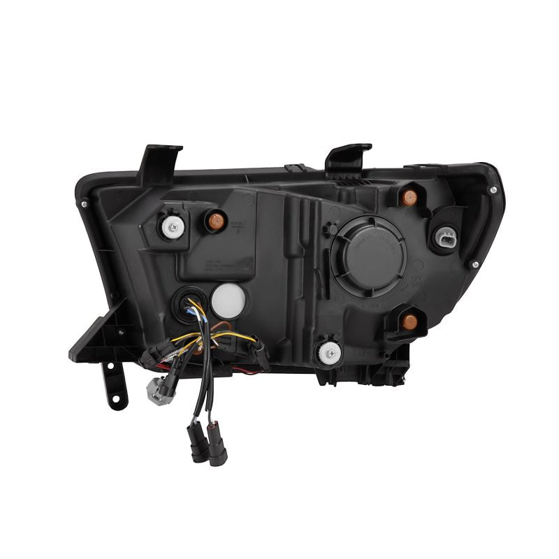 AlphaRex 07-13 Toyota Tundra / 08-17 Sequoia LUXX LED Proj HL Alpha-Blk w/Actv Light Seq. Sig + DRL - Burkken Auto Parts