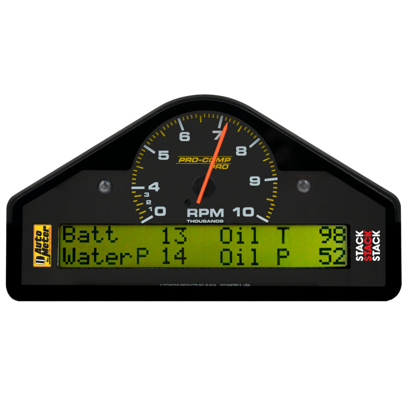 Autometer Pro-Comp Race Dash Display 0-3-10K RPM / WTRP / FUELP / OILP / OILT / WTMP / VOLT - Burkken Auto Parts