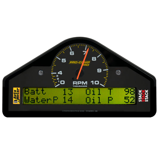 Autometer Pro-Comp Race Dash Display 0-3-10K RPM / WTRP / FUELP / OILP / OILT / WTMP / VOLT - Burkken Auto Parts