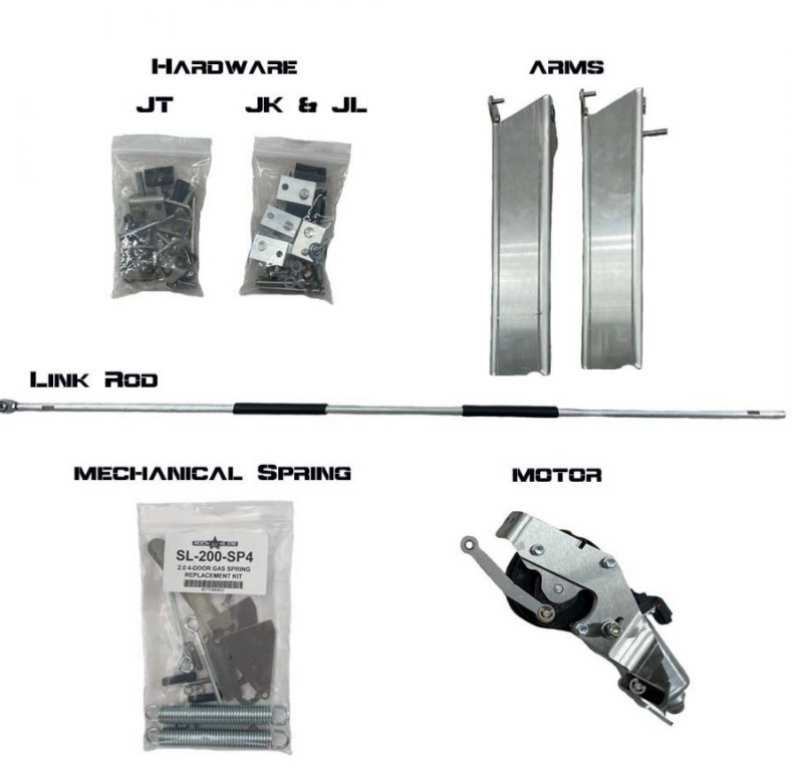 Rock Slide Rebuild Kit for Gen2 Step Sliders - JL 4DR DRVR - Burkken Auto Parts