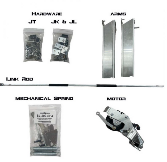 Rock Slide Rebuild Kit for Gen2 Step Sliders - JL 4DR DRVR - Burkken Auto Parts