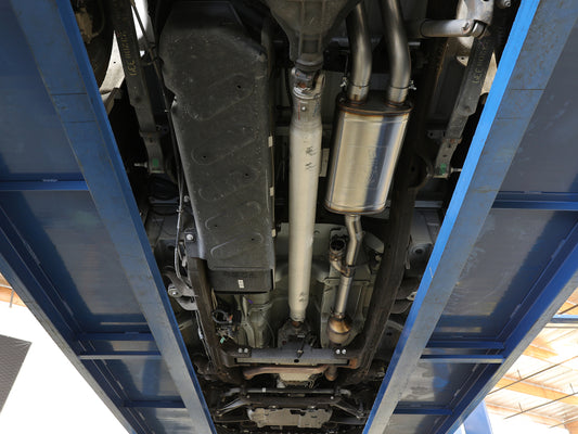 aFe Gemini XV Cat-Back Exhaust System GM Trucks 09-18 V6-4.3/V8-4.8/5.3L- Cut-Out Polished