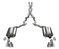 Corsa 2018-2023 Ford Mustang GT Convertible Sport Cat-Back Exhaust w/ 4in Tips - Burkken Auto Parts