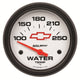 AutoMeter Gauge Water Temp 2-5/8in. 100-250 Deg. F Electric Chevy Red Bowtie White - Burkken Auto Parts