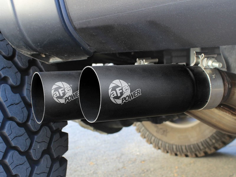 aFe Rebel Exhausts 3in SS Cat-Back 09-14 Ford F-150 4.6/5.0/5.4L w/ Black Tips - Burkken Auto Parts