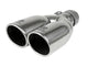 aFe Takeda 304 Stainless Steel Clamp-on Exhaust Tip Polished 2-1/2ininlet x 3-1/2in Outlet X 12in L