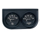 Autometer AutoGage Two-Gauge Console 52.4mm Mech 0-100 PSI Oil Press / 130-280 Deg Water Temp- Black - Burkken Auto Parts