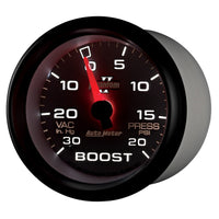 AutoMeter Gauge Vac/Boost 2-5/8in. 30Inhg-20PSI Mechanical Phantom II - Burkken Auto Parts