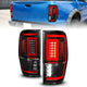 ANZO 19-22 Ford Ranger Full LED Taillights w/ Lightbar Sequential Signal Black Housing/Clear Lens - Burkken Auto Parts