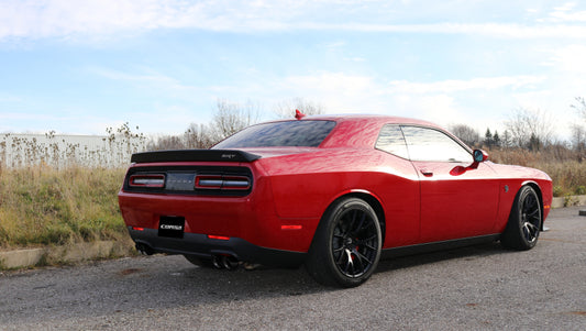 Corsa 2015-2023 Dodge Challenger Hellcat Dual Rear Exit Extreme Exhaust w/ 3.5in Black Tips - Burkken Auto Parts
