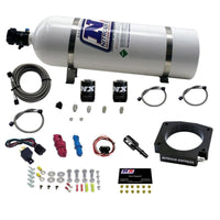 Nitrous Express 15-17 Ford Mustang GT350 5.2L Nitrous Plate Kit w/15lb Bottle - Burkken Auto Parts