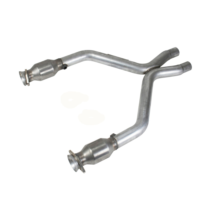 BBK 11-14 Mustang 3.7 V6 Short Mid X Pipe With Catalytic Converters 2-1/2 For BBK Long Tube Headers - Burkken Auto Parts